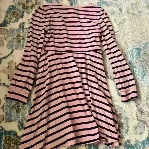 Tags have been removed  gap kids pink and navy striped dress size M - Picture 3 of 3